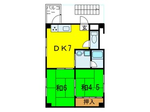 月見山マンションの物件間取画像